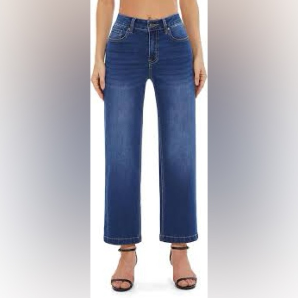 Flying Banana Hight Rise Crop Blue Jeans Sz 4R